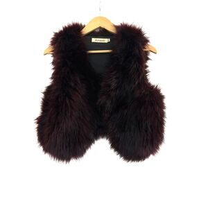 Amare Faux Fur Vest Womens Medium Whimsigoth Winter y2k Fairy Grunge Punk Edgy